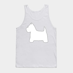 Westie silhouette Tank Top